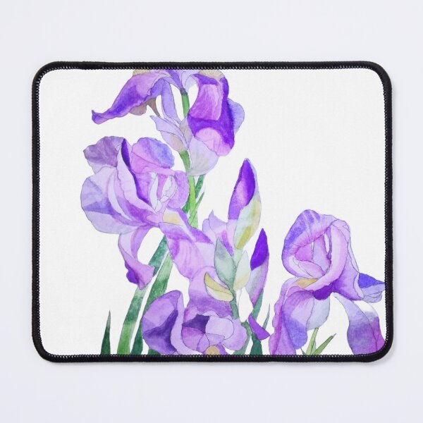 Item preview, Bright Watercolour purple irises.  designed and sold by esvb.