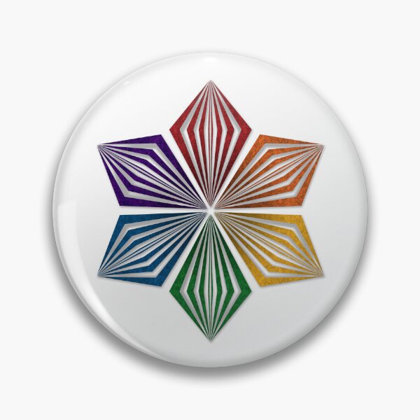 Item preview, LGBTQ Rainbow Pride Flag Colored Geometric Starburst designed and sold by LiveLoudGraphic.