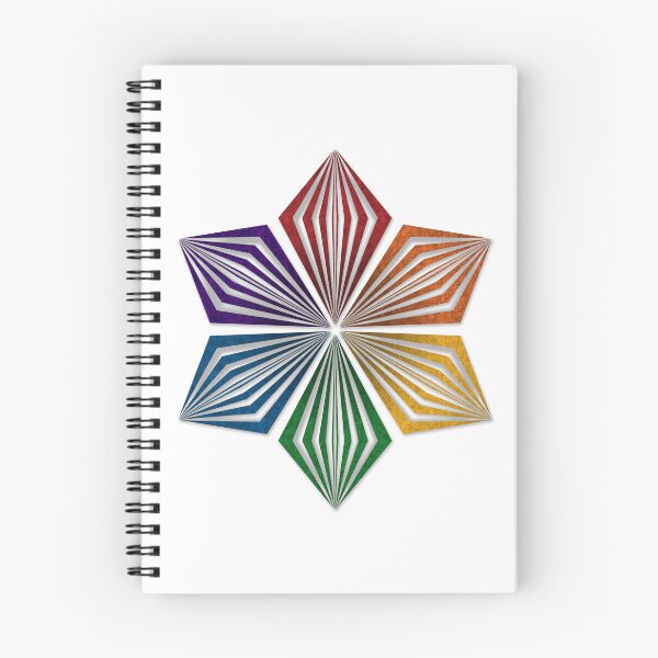 Item preview, LGBTQ Rainbow Pride Flag Colored Geometric Starburst designed and sold by LiveLoudGraphic.