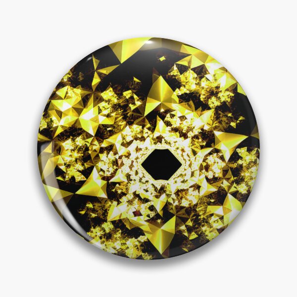 Item preview, Yellow Fractal Kaleidoscope designed and sold by Exodoi.
