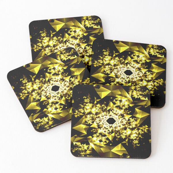 Item preview, Yellow Fractal Kaleidoscope designed and sold by Exodoi.