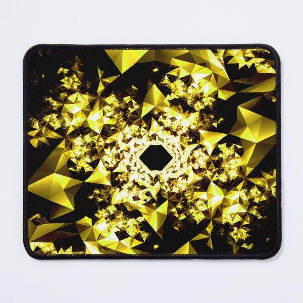 Item preview, Yellow Fractal Kaleidoscope designed and sold by Exodoi.