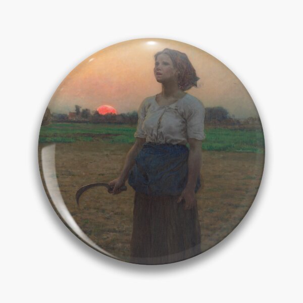 Item preview, The Song Of The Lark - Jules Breton - A lone peasant girl designed and sold by Mapsart-.