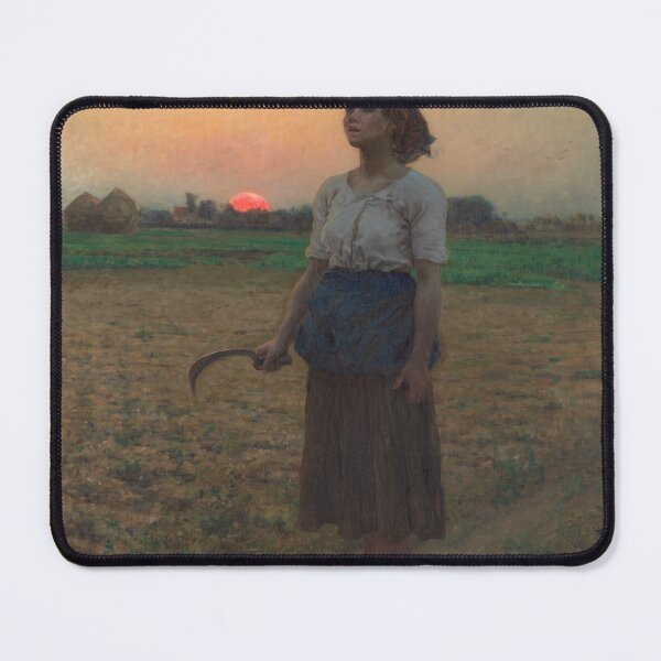 Item preview, The Song Of The Lark - Jules Breton - A lone peasant girl designed and sold by Mapsart-.