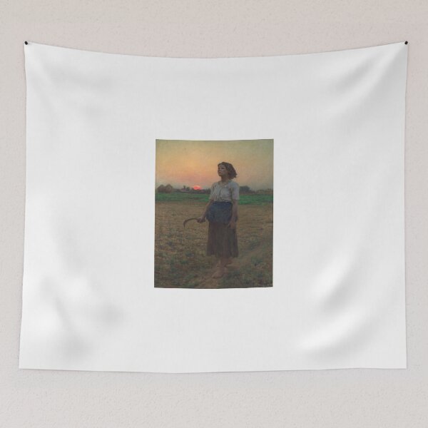 Item preview, The Song Of The Lark - Jules Breton - A lone peasant girl designed and sold by Mapsart-.