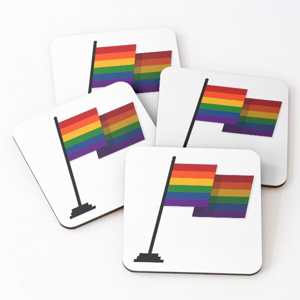 Item preview, Large Waving Flag in LGBTQ Rainbow Pride Flag Colors designed and sold by LiveLoudGraphic.