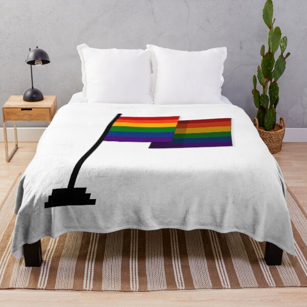 Item preview, Large Waving Flag in LGBTQ Rainbow Pride Flag Colors designed and sold by LiveLoudGraphic.