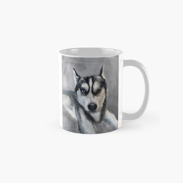 Item preview, Siberian Husky Dog watercolor art designed and sold by HeidiArtist.