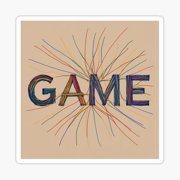 Item preview, Wire-stitched "Game" logo designed and sold by sisnibrora.