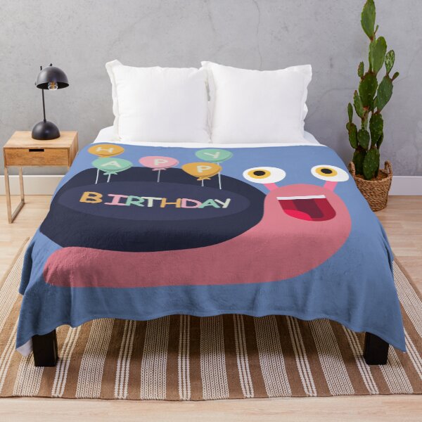 Item preview, Happy Birthday IIlustration with Snail and Balloons designed and sold by AlginaPugachova.