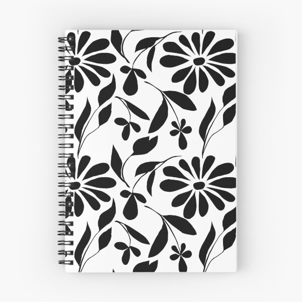 Item preview, Retro Floral Bloom - Black and White Pattern designed and sold by SvitlanaSolo.