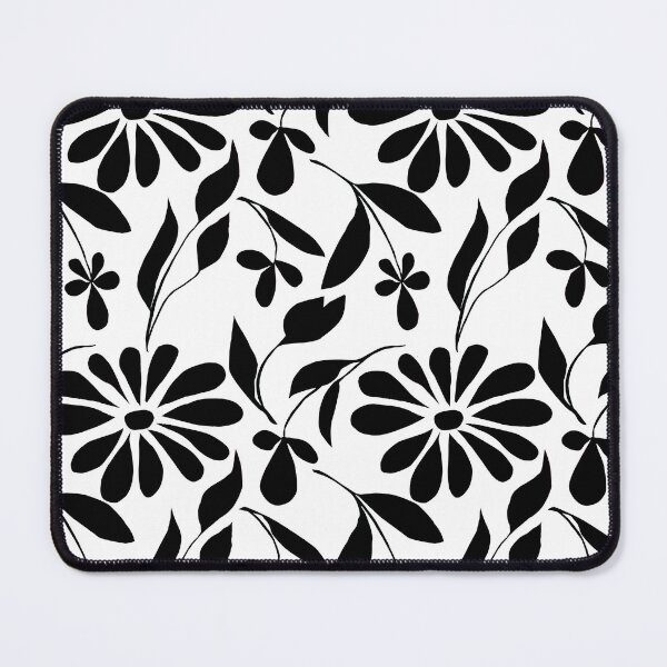 Item preview, Retro Floral Bloom - Black and White Pattern designed and sold by SvitlanaSolo.