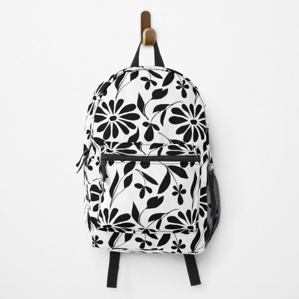 Item preview, Retro Floral Bloom - Black and White Pattern designed and sold by SvitlanaSolo.