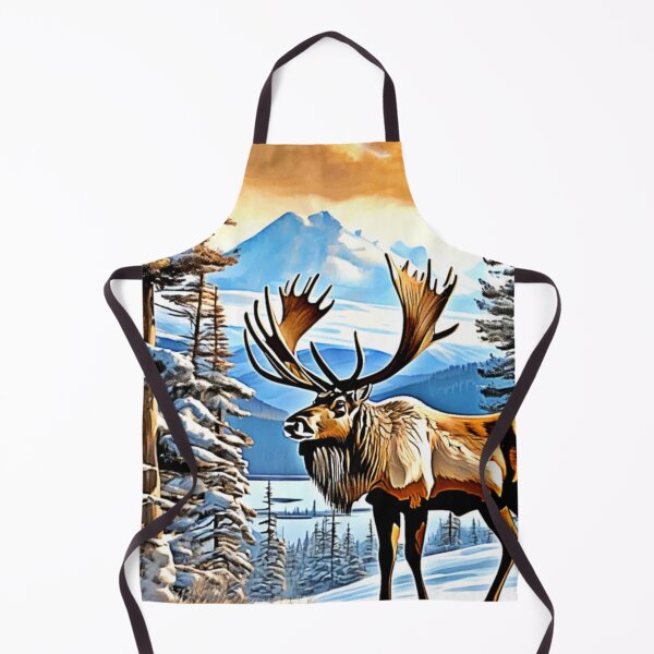 Item preview, Winter Elk Majesty Design designed and sold by Health And Fitness Posts e-Store.