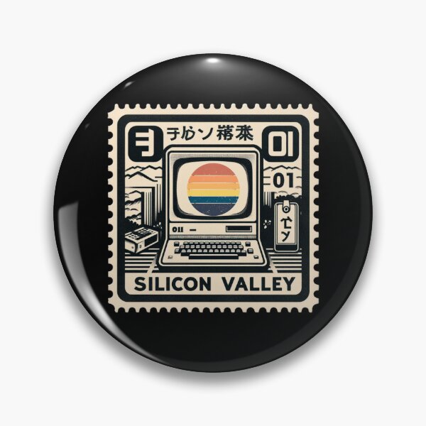 Item preview, Silicon Valley Retro Computer Postage Stamp Vintage Tech Aesthetic Design designed and sold by No1RetroStamps.