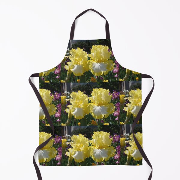 Item preview, Yellow Bearded Iris Cottage Garden Flowers designed and sold by Sarah Rajkotwala.