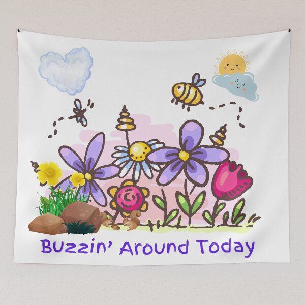 Item preview, Buzzin' Around Today Garden designed and sold by Thanks2u2.