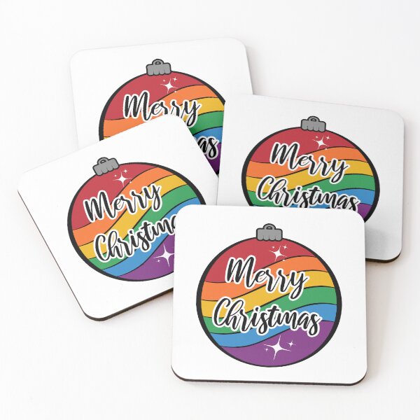 Item preview, Christmas Ornament in LGBTQ Pride Rainbow Flag Colors designed and sold by LiveLoudGraphic.