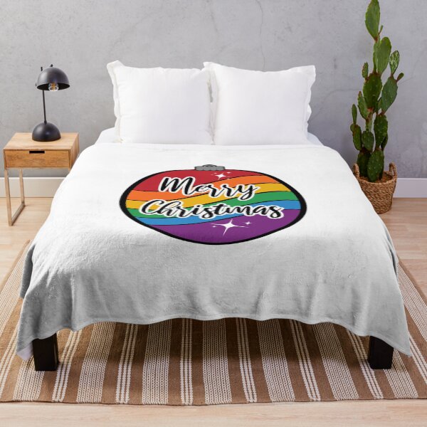 Item preview, Christmas Ornament in LGBTQ Pride Rainbow Flag Colors designed and sold by LiveLoudGraphic.