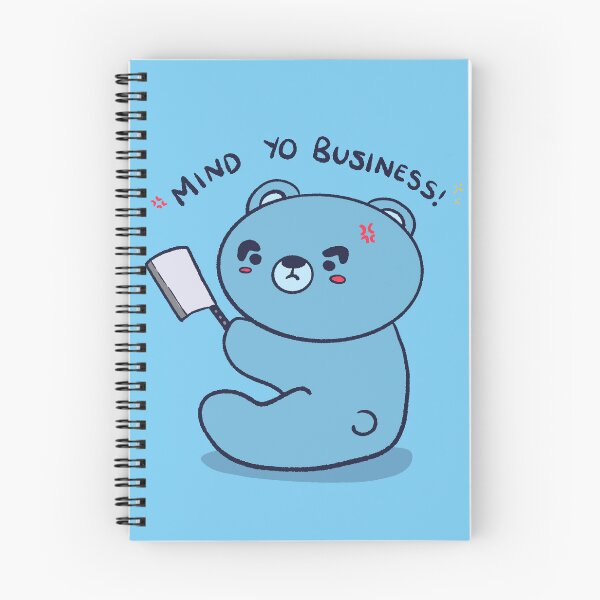 Item preview, Mind Yo Business Bear designed and sold by Alicia.Makes.Art.