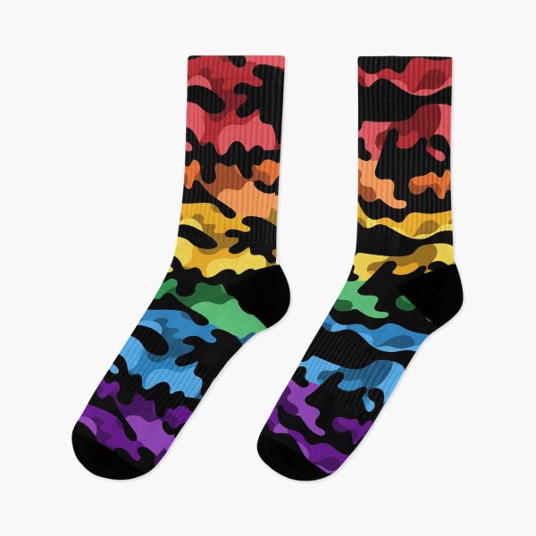 Item preview, Seamless Repeating Camouflage Textured LGBTQ+ Rainbow Pride Flag Pattern designed and sold by LiveLoudGraphic.