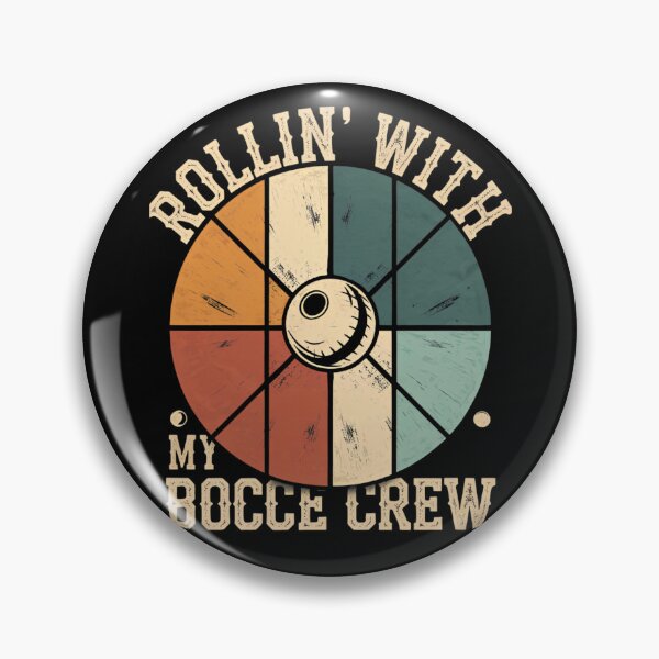 Item preview, Rollin' With My Bocce Crew Funny Retro Vintage Design  designed and sold by ArtFromBeyond.