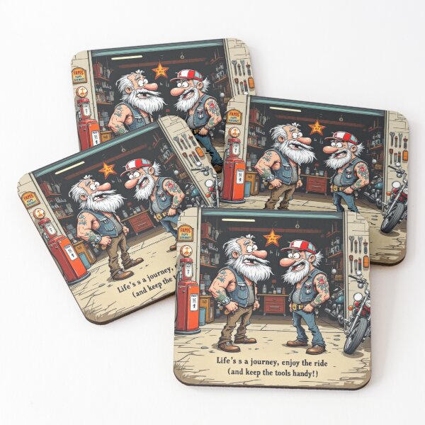 Item preview, Grease & Giggles – Biker Birthday Garage Wisdom designed and sold by SteadyRolling.