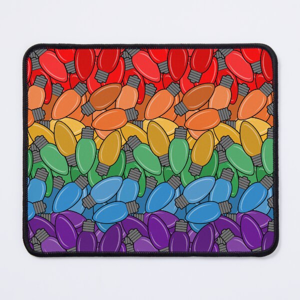 Item preview, Overlapping Christmas Lights in LGBTQ Pride Rainbow Flag Colors designed and sold by LiveLoudGraphic.