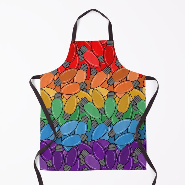 Item preview, Overlapping Christmas Lights in LGBTQ Pride Rainbow Flag Colors designed and sold by LiveLoudGraphic.