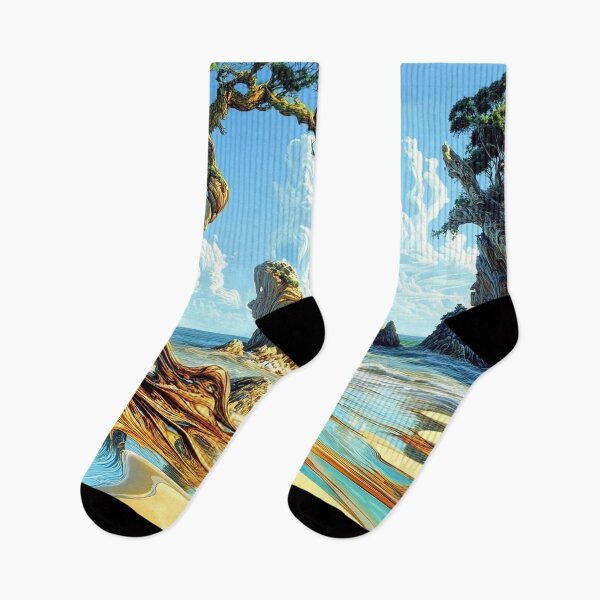 Item preview,  Liquid Shores: The Melding of Sand, Sea, and Verdant Sentinel designed and sold by bloorose.