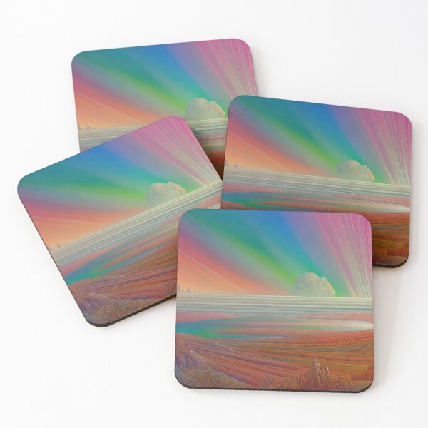 Item preview, Aurora Terra: The Prismatic Veil Over Whispering Sands designed and sold by bloorose.