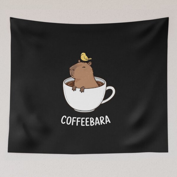 Item preview, COFFEEBARA Cute Capybara in Coffee Cup designed and sold by Adrian Kane.