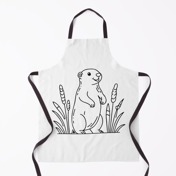 Item preview, Marmot standing on its hind legs in tall grass designed and sold by rasagamastore.