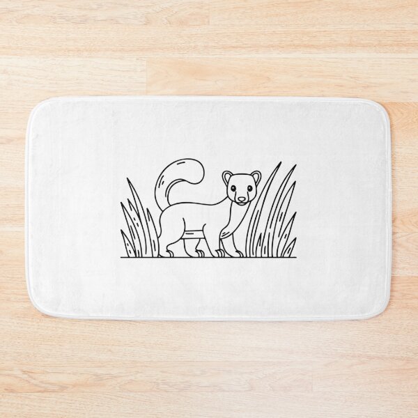 Item preview, Marten sneaking through thick grass designed and sold by rasagamastore.