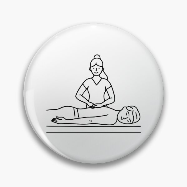 Item preview, Masseur giving a back massage designed and sold by rasagamastore.