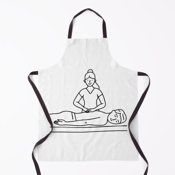 Item preview, Masseur giving a back massage designed and sold by rasagamastore.