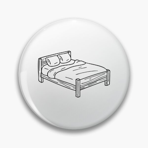 Item preview, Mattress resting on a wooden bed frame with a slightly wrinkled sheet designed and sold by rasagamastore.