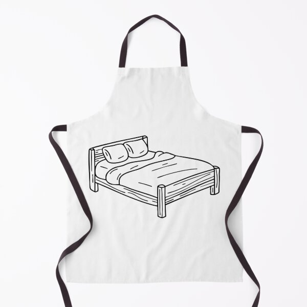 Item preview, Mattress resting on a wooden bed frame with a slightly wrinkled sheet designed and sold by rasagamastore.