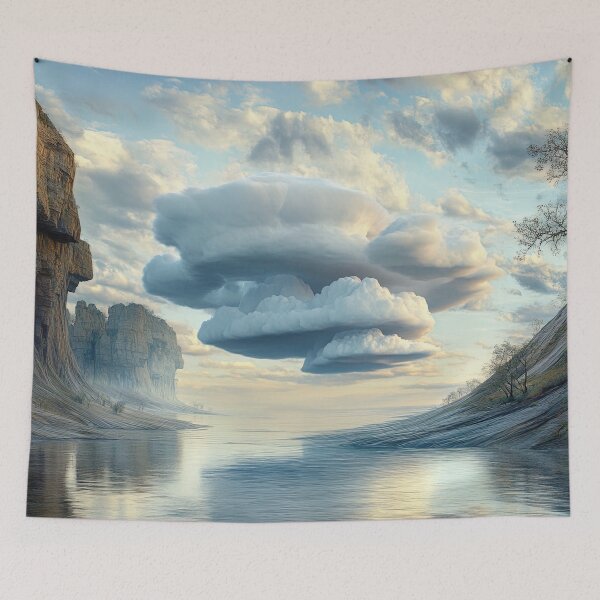 Item preview, Ephemeral Sky-Islands: The Still Waters Reflecting Cloud Sanctuaries designed and sold by bloorose.