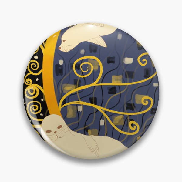 Item preview, Mistic Seals on gold waves designed and sold by AirMoonB.