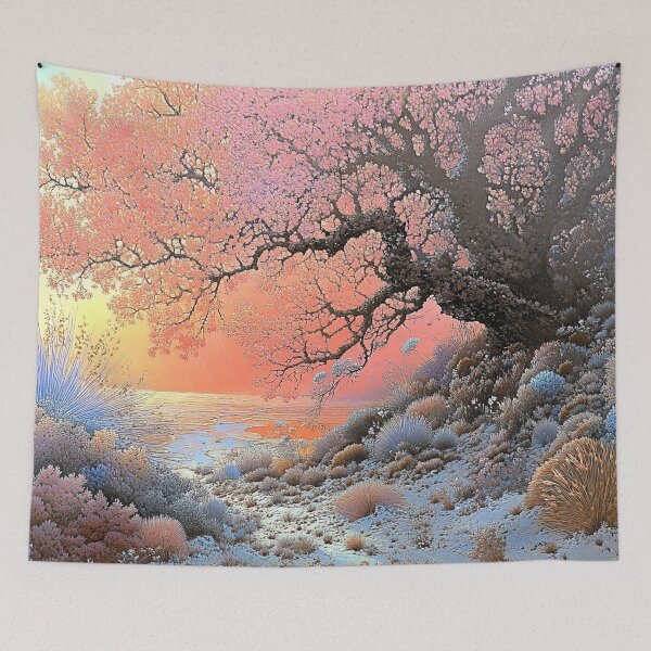 Item preview, Roseate Reverie: The Whispering Bloom on Frost-Kissed Shores designed and sold by bloorose.