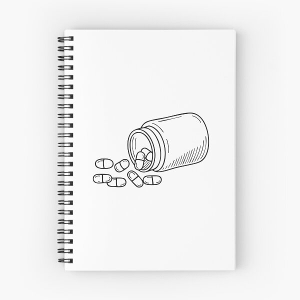 Item preview, Medicine capsules spilling from an open container designed and sold by rasagamastore.