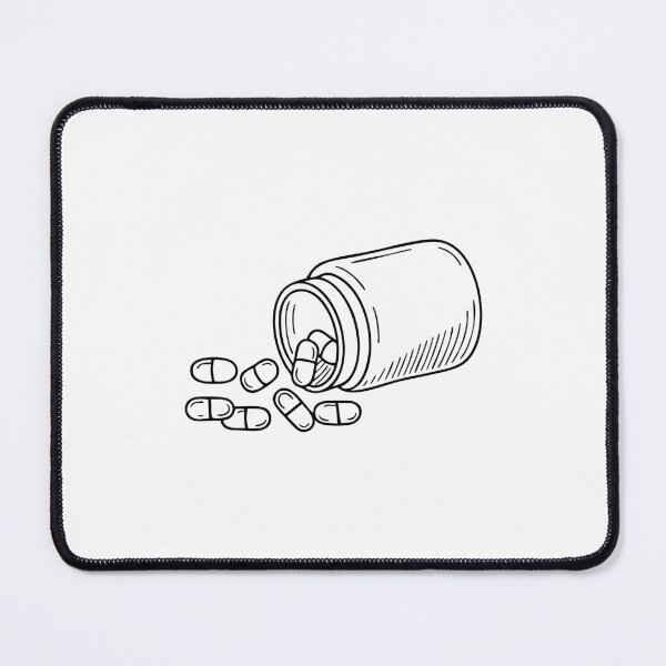 Item preview, Medicine capsules spilling from an open container designed and sold by rasagamastore.