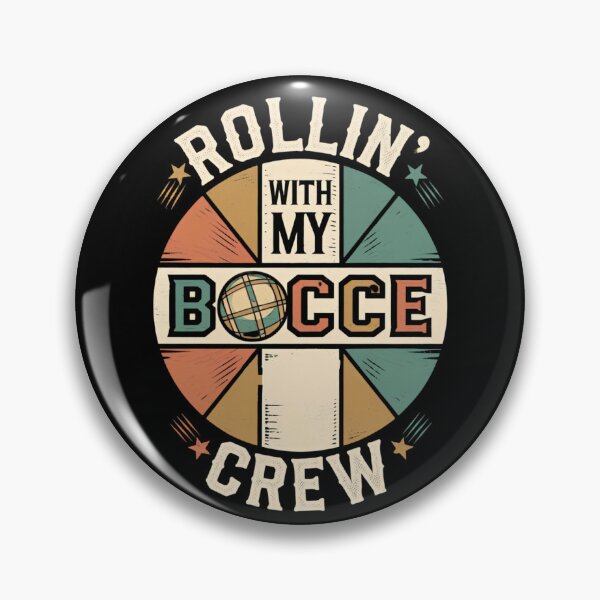 Item preview, Rollin' With My Bocce Crew Funny Retro Vintage Design  designed and sold by ArtFromBeyond.