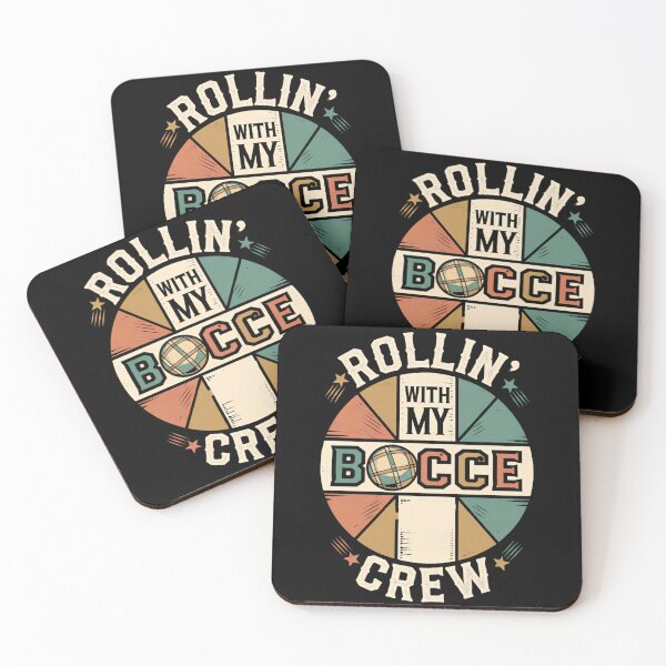 Item preview, Rollin' With My Bocce Crew Funny Retro Vintage Design  designed and sold by ArtFromBeyond.
