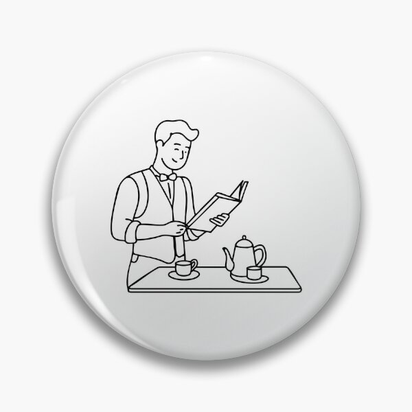 Item preview, Menu being held by a waiter taking an order designed and sold by rasagamastore.