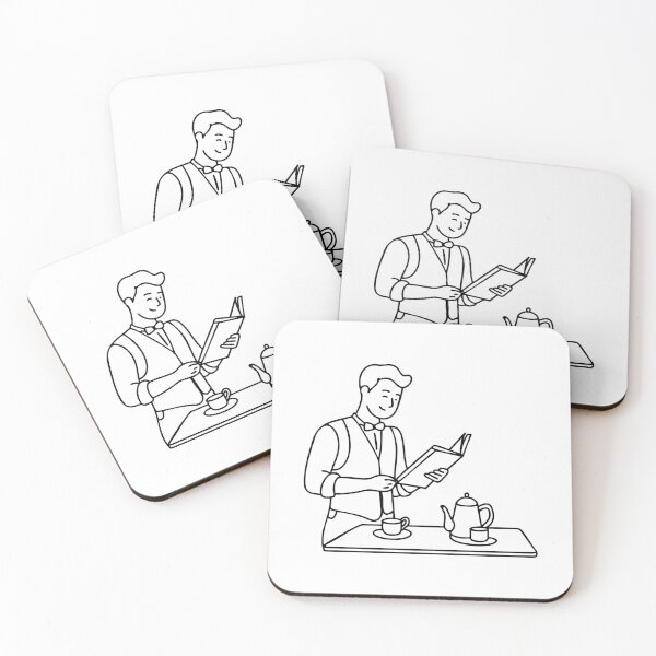 Item preview, Menu being held by a waiter taking an order designed and sold by rasagamastore.