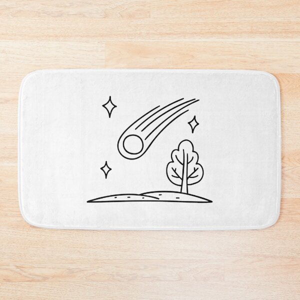 Item preview, Meteor falling in the night sky, viewed from a hilltop designed and sold by rasagamastore.