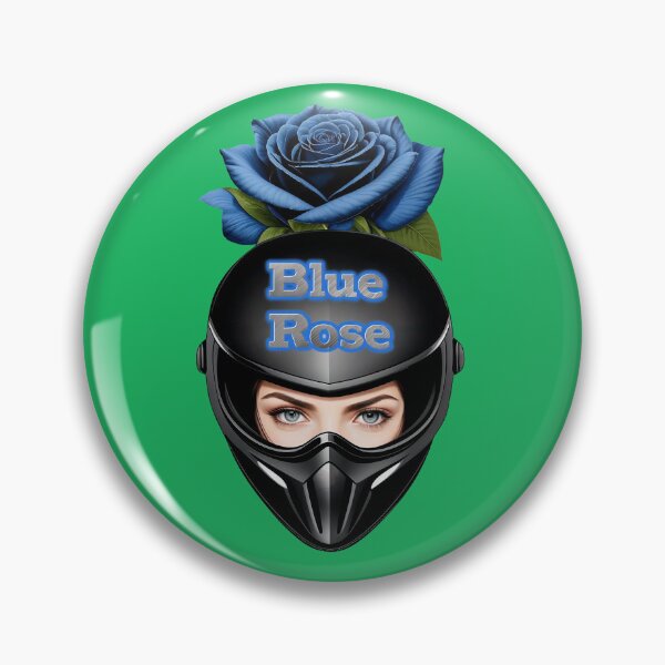 Item preview, Blue Rose - Female Biker Helmet designed and sold by T-Vergent.