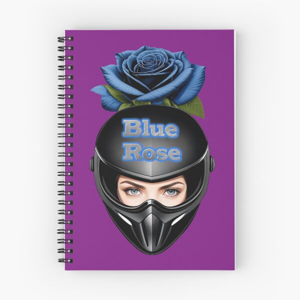 Item preview, Blue Rose - Female Biker Helmet designed and sold by T-Vergent.